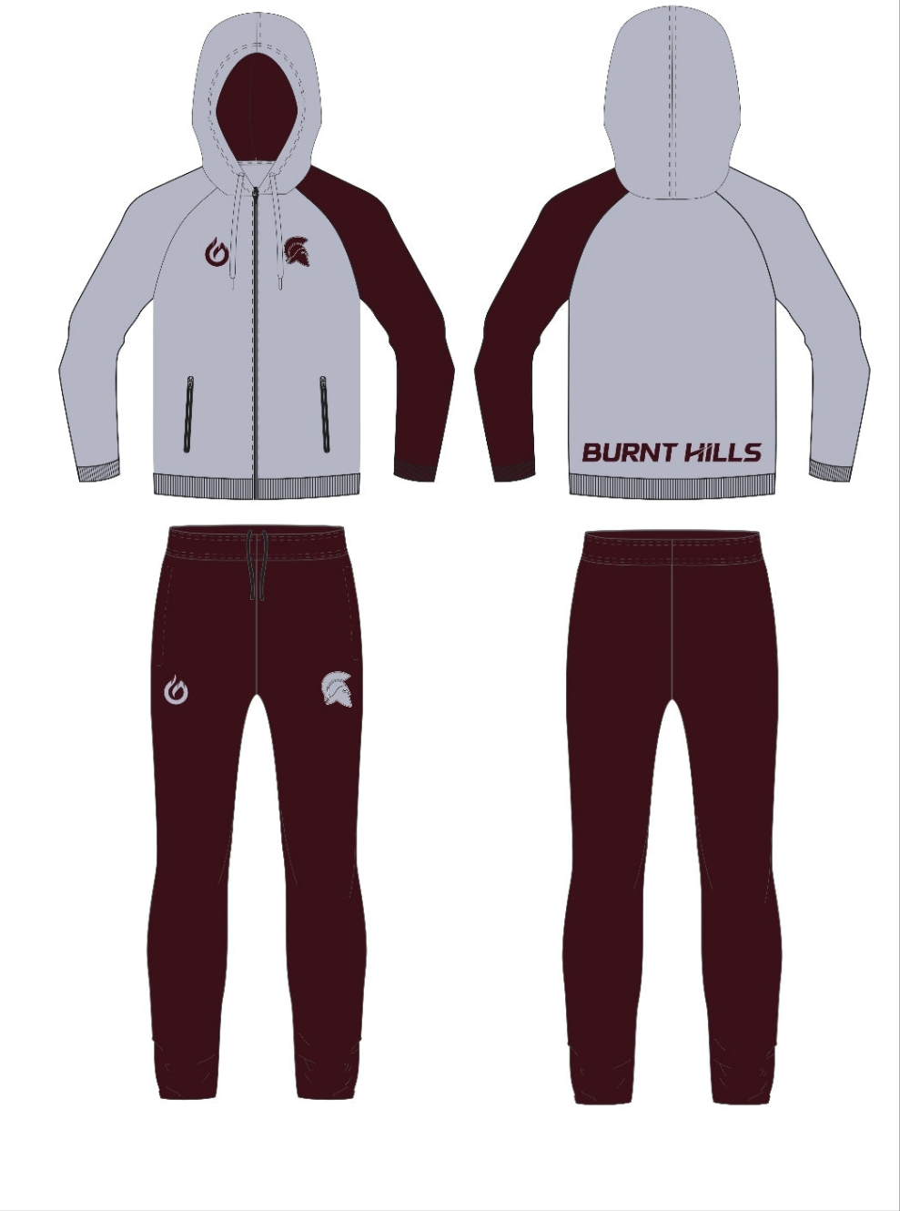 Adult Spartan Windbreaker Track Warmup